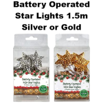 8 LED Christmas Star Lights 1.5m
